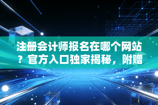 注册会计师报名在哪个网站？官方入口独家揭秘，附赠资深注会的避坑与上岸真心话