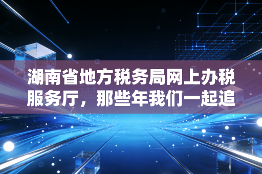 湖南省地方税务局网上办税服务厅，那些年我们一起追过的指尖办税与财税人的数字化进阶之路