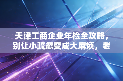 天津工商企业年检全攻略，别让小疏忽变成大麻烦，老会计的心里话