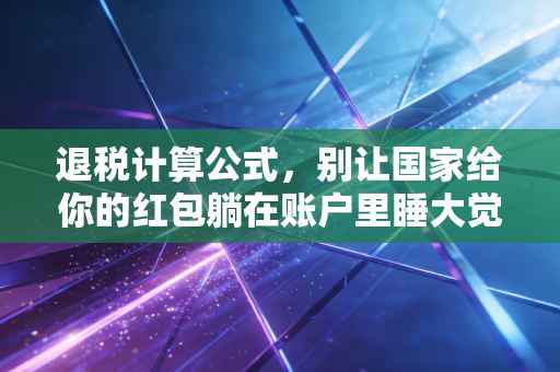退税计算公式，别让国家给你的红包躺在账户里睡大觉