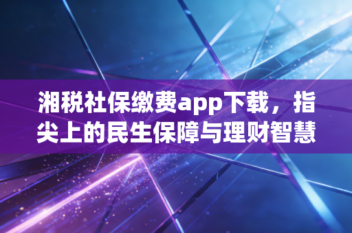 湘税社保缴费app下载，指尖上的民生保障与理财智慧
