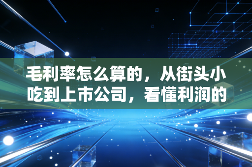 毛利率怎么算的，从街头小吃到上市公司，看懂利润的第一道关卡