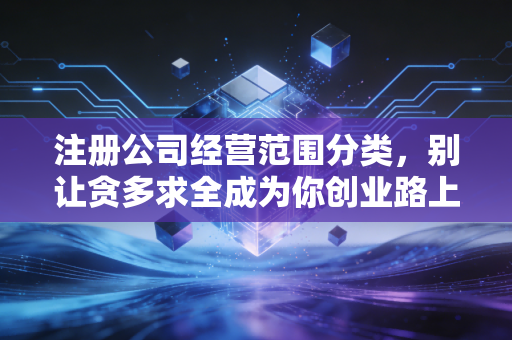 注册公司经营范围分类，别让贪多求全成为你创业路上的绊脚石
