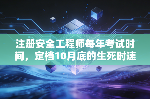 注册安全工程师每年考试时间，定档10月底的生死时速，你的备考节奏跟上了吗？