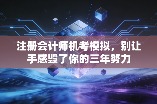 注册会计师机考模拟，别让手感毁了你的三年努力