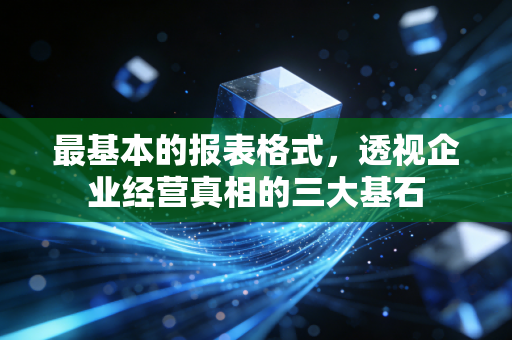 最基本的报表格式，透视企业经营真相的三大基石