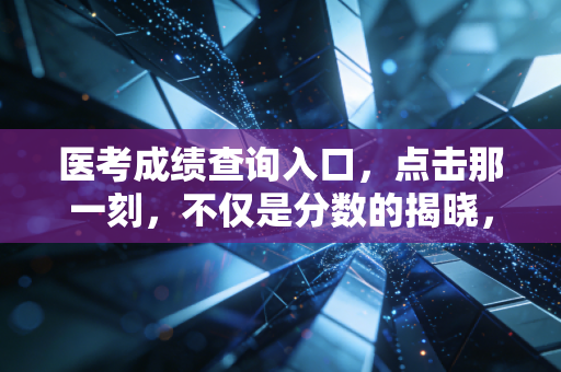 医考成绩查询入口，点击那一刻，不仅是分数的揭晓，更是命运的转折