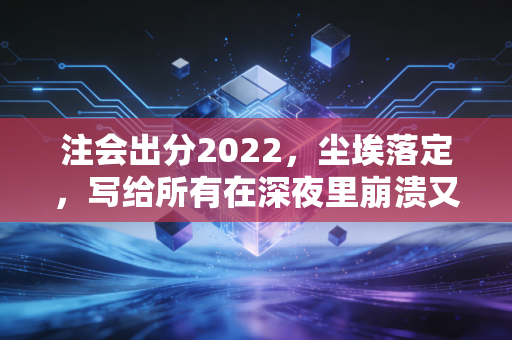 注会出分2022，尘埃落定，写给所有在深夜里崩溃又自愈的追梦人
