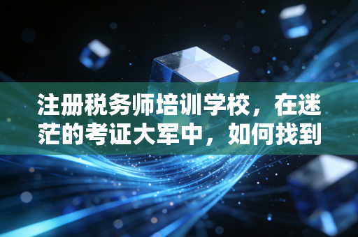 注册税务师培训学校，在迷茫的考证大军中，如何找到那个真正懂你的引路人？