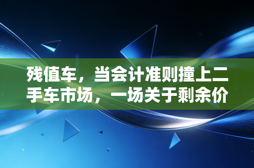 残值车,当会计准则撞上二手车市场,一场关于剩余价值的深度博弈