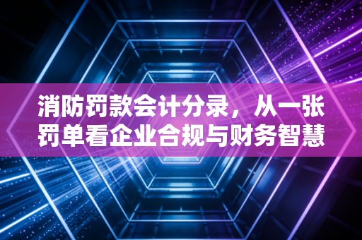 消防罚款会计分录,从一张罚单看企业合规与财务智慧的博弈