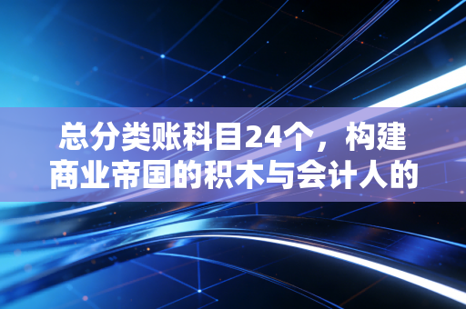 总分类账科目24个，构建商业帝国的积木与会计人的底层逻辑