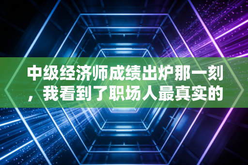 中级经济师成绩出炉那一刻,我看到了职场人最真实的焦虑与希望