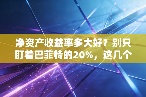 净资产收益率多大好?别只盯着巴菲特的20%,这几个坑你得先避开