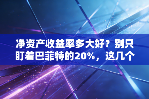 净资产收益率多大好？别只盯着巴菲特的20%，这几个坑你得先避开
