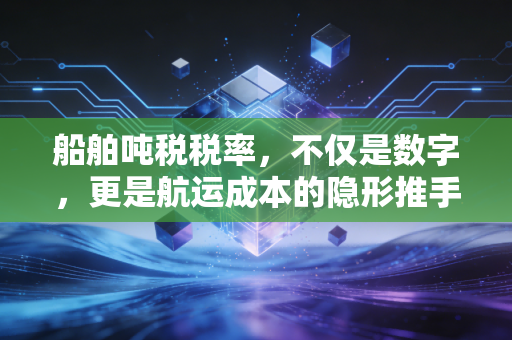 船舶吨税税率，不仅是数字，更是航运成本的隐形推手