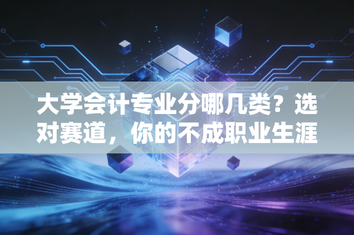 大学会计专业分哪几类？选对赛道，你的不成职业生涯才不会翻车