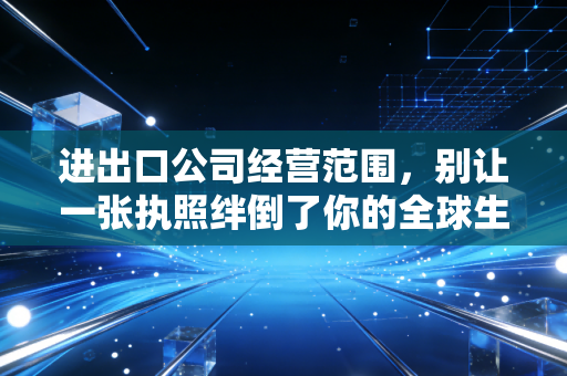 进出口公司经营范围，别让一张执照绊倒了你的全球生意梦