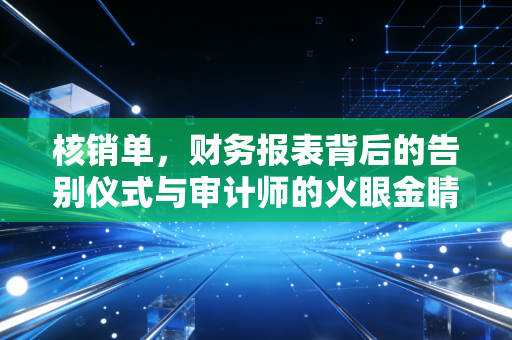 核销单,财务报表背后的告别仪式与审计师的火眼金睛