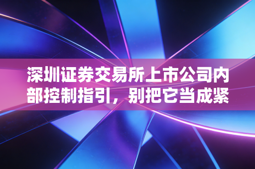深圳证券交易所上市公司内部控制指引，别把它当成紧箍咒，它是企业穿越周期的防弹衣