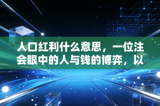 人口红利什么意思，一位注会眼中的人与钱的博弈，以及我们该如何应对