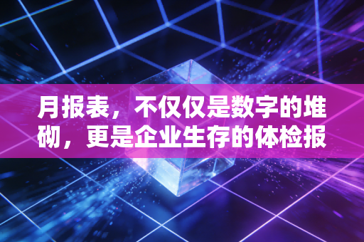 月报表,不仅仅是数字的堆砌,更是企业生存的体检报告