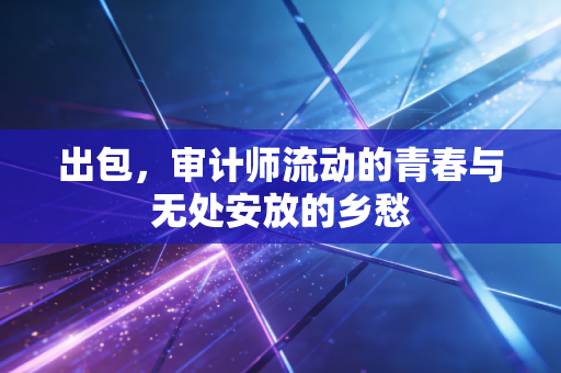 出包,审计师流动的青春与无处安放的乡愁