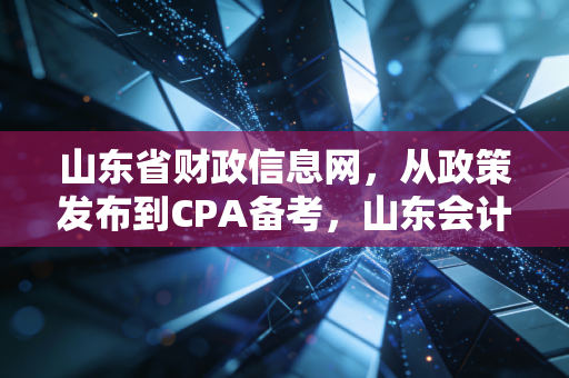 山东省财政信息网,从政策发布到CPA备考,山东会计人的隐形导师与职业风向标