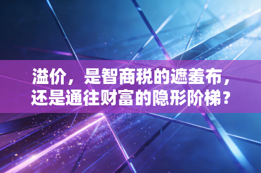 溢价，是智商税的遮羞布，还是通往财富的隐形阶梯？