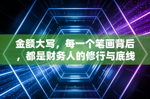 金额大写，每一个笔画背后，都是财务人的修行与底线
