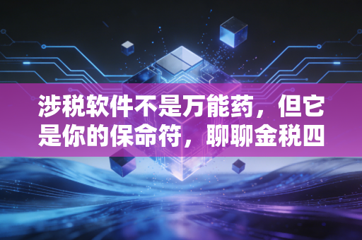 涉税软件不是万能药，但它是你的保命符，聊聊金税四期下的数字化生存