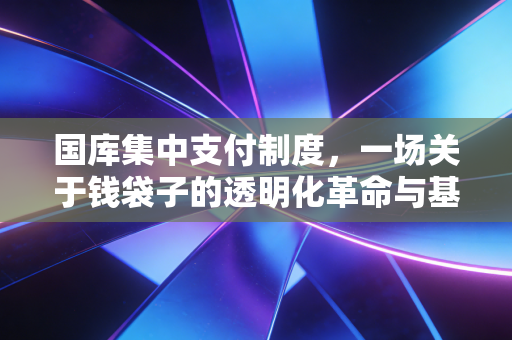国库集中支付制度，一场关于钱袋子的透明化革命与基层会计的爱恨情仇