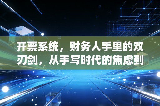 开票系统，财务人手里的双刃剑，从手写时代的焦虑到数电时代的自由