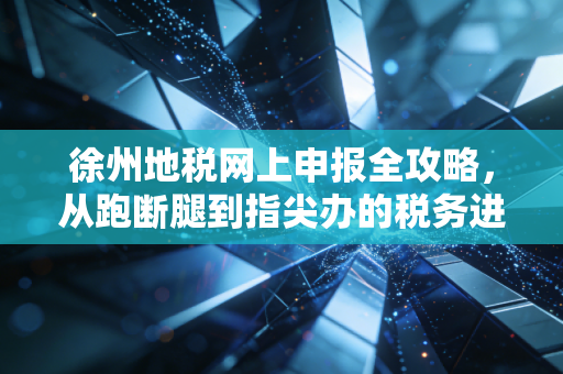 徐州地税网上申报全攻略，从跑断腿到指尖办的税务进化史