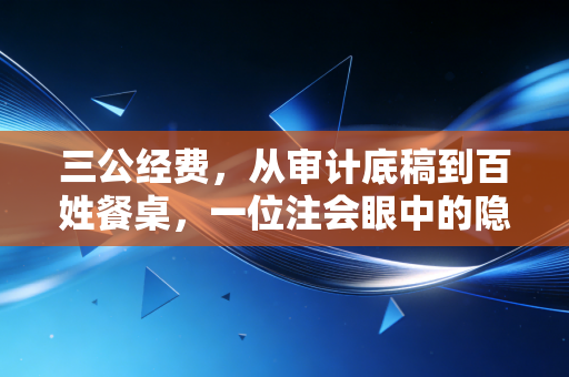 三公经费，从审计底稿到百姓餐桌，一位注会眼中的隐形账本