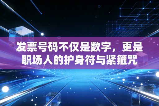 发票号码不仅是数字，更是职场人的护身符与紧箍咒