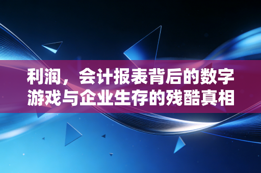 利润,会计报表背后的数字游戏与企业生存的残酷真相