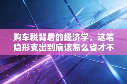 购车税背后的经济学，这笔隐形支出到底该怎么省才不违规？