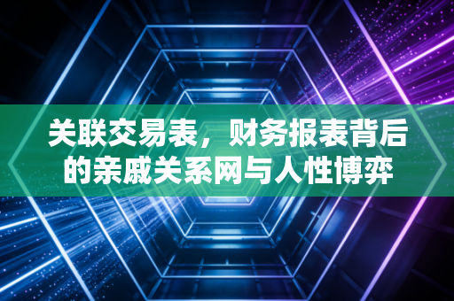 关联交易表,财务报表背后的亲戚关系网与人性博弈