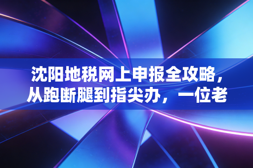 沈阳地税网上申报全攻略，从跑断腿到指尖办，一位老会计的肺腑之言