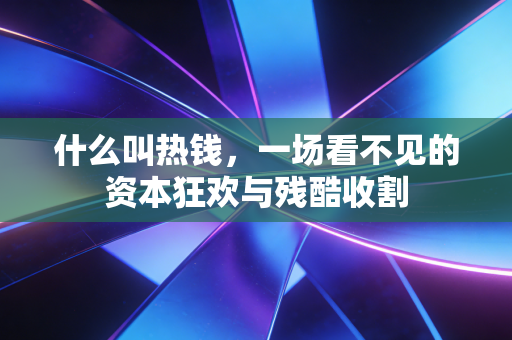什么叫热钱，一场看不见的资本狂欢与残酷收割
