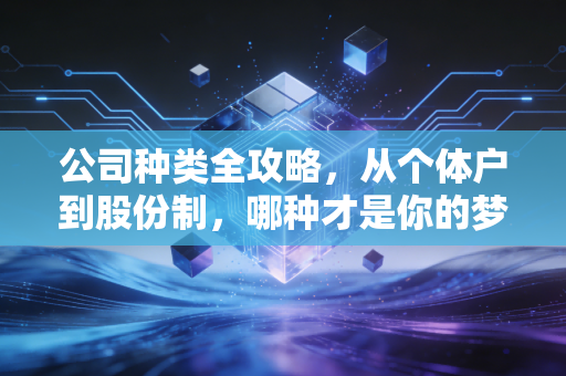 公司种类全攻略，从个体户到股份制，哪种才是你的梦中情司？
