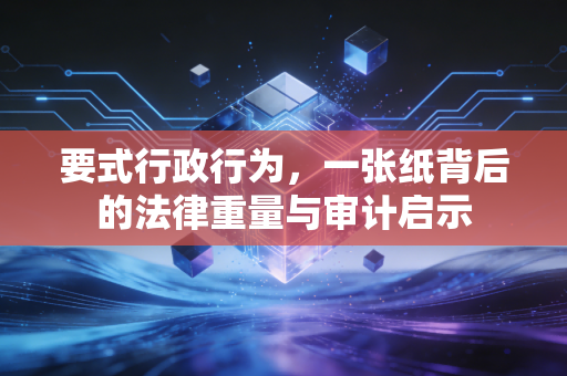 要式行政行为，一张纸背后的法律重量与审计启示