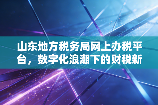 山东地方税务局网上办税平台，数字化浪潮下的财税新航海——一位注会老兵的实战手记