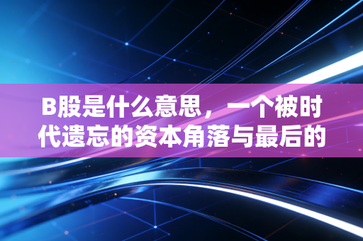 B股是什么意思，一个被时代遗忘的资本角落与最后的红利机会