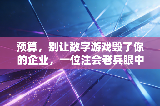 预算，别让数字游戏毁了你的企业，一位注会老兵眼中的预算真相