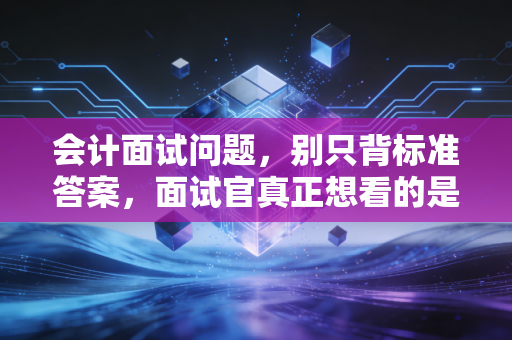 会计面试问题，别只背标准答案，面试官真正想看的是你的会计魂