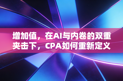 增加值，在AI与内卷的双重夹击下，CPA如何重新定义职业生命线