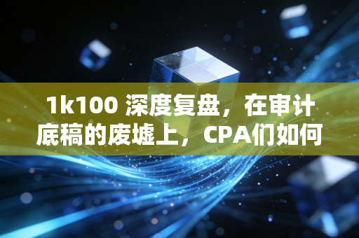 1k100 深度复盘，在审计底稿的废墟上，CPA们如何重建职业信仰与生活秩序