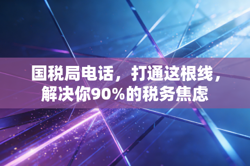 国税局电话，打通这根线，解决你90%的税务焦虑